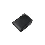 Portefeuille  glissire multi - cartes pour hommes, mode vintage, noir