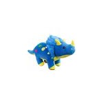 Poupe dinosaure triceratops jouet peluche cratif cadeau d'anniversaire pour enfants, bleu