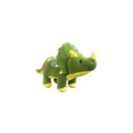 Poupe dinosaure triceratops jouet peluche cratif cadeau d'anniversaire pour enfants, vert