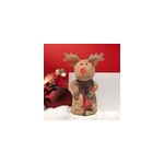 Poupe de nol en peluche lan lectrique dansant rennes de nol