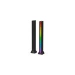 Ramasseur de lumire  16 led pour ambiance colore et rythme, noir