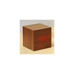 R�veil led cube en bois avec contr�le vocal affichage heure / date / temp�rature, bois brun