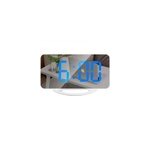 Réveil numérique à miroir à led avec mode de gradation ports usb doubles, blanc shell bleu clair Réveil numérique à miroir à led avec mode de gradation ports usb doubles, blanc shell bleu clair