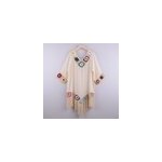 Robe de bikini de plage à col en v et à glands creux pour femmes, abricot Robe de bikini de plage à col en v et à glands creux pour femmes, abricot