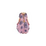 Robe boho loose à manches courtes et imprimé de pois irréguliers pour femmes, rose / m Robe boho loose à manches courtes et imprimé de pois irréguliers pour femmes, rose / m