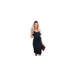 Robe de couleur unie  manches courtes et  coupe troite avec n uds croiss sur le devant pour femmes, ...