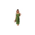 Robe de couleur unie  manches courtes et  coupe troite avec n uds croiss sur le devant pour femmes, ...