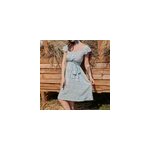 Robe courte dcontracte d't  imprim floral pour femmes (slim fit), bleu / m