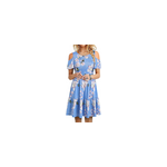 Robe dcontracte  manches courtes et  volants plisss pour femmes, style 4 / m
