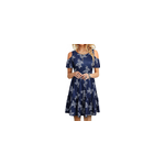 Robe dcontracte  manches courtes et  volants plisss pour femmes, style 9 / m