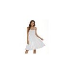 Robe d't en bandoulire  pois, bohme et sexy pour femmes, blanc / m