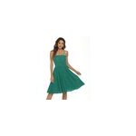 Robe d't en bandoulire  pois, bohme et sexy pour femmes, vert / m