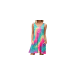 Robes d't  bretelles sexy et imprimes tie - dye pour femmes, rose 2 / m