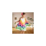Robe d't pour filles  rayures arc - en - ciel et  bretelles spaghetti, 100cm