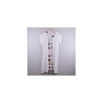 Robe longue de plage à fente et col en v pour femmes, transparente, blanc Robe longue de plage à fente et col en v pour femmes, transparente, blanc