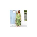 Robe de plage dcontracte d't  imprim tie - dye pour femmes, fruit vert