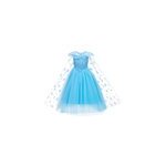 Robe de princesse elsa snow queen robe de fête d'anniversaire cosplay pour filles, 100cm Robe de princesse elsa snow queen robe de fête d'anniversaire cosplay pour filles, 100cm