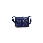 Sac à bandoulière multi - poches en nylon pour femmes, sac à main croisé, bleu foncé Sac à bandoulière multi - poches en nylon pour femmes, sac à main croisé, bleu foncé