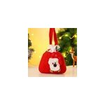 Sacs cadeaux de nol 3d  cordon en forme de pomme, ensemble de 4 pices, ours