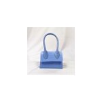 Sac en cha�ne � motif de pierre pour femmes, avec mini - corps de messager, bleu clair