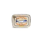 Sac cosmtique portable rtro style sardines en conserve, beige