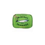 Sac cosmtique portable rtro style sardines en conserve, vert