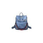 Sac  dos multifonctionnel en cuir pu pour femmes,  la mode, sacs  bandoulire, bleu