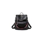 Sac  dos multifonctionnel en cuir pu pour femmes,  la mode, sacs  bandoulire, noir