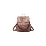 Sac  dos multifonctionnel en cuir pu pour femmes,  la mode, sacs  bandoulire, rose