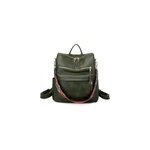 Sac  dos multifonctionnel en cuir pu pour femmes,  la mode, sacs  bandoulire, vert fonc