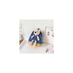 Sac d'cole pour enfants nouveau sac  dos en peluche d'animal de dessin anim mignon, bleu