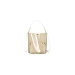 Sacs  main en gele pu 2 - en - 1 semi - transparents pour femmes, sac  bandoulire, blanc