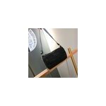 Sacs  main rhinestone sparkling crystal crossbody bags avec chane pour femmes, noir