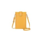 Sac  main pour tlphone portable portefeuille pour femme pochette, jaune