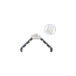 Sac passoire triangulaire color� en forme de nuage pour les restes de cuisine, gris