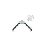 Sac passoire triangulaire color� en forme de nuage pour les restes de cuisine, vert