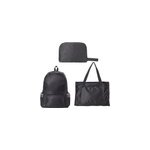 Sac de sport lger, pliable, multifonctionnel et impermable 3 - en - 1 pour l'extrieur, noir