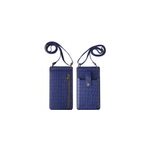 Sac de téléphone portable à bandoulière unique à motif crocodile pour dames de la mode, bleu foncé Sac de téléphone portable à bandoulière unique à motif crocodile pour dames de la mode, bleu foncé