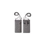 Sac de t�l�phone portable � bandouli�re unique � motif crocodile pour dames de la mode, gris fonc�