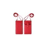 Sac de tlphone portable  bandoulire unique  motif crocodile pour dames de la mode, rouge