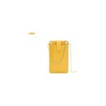 Sac de tlphone portable polyvalent en cuir pu pour femmes et filles, jaune