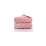 Serviettes de bain paisses et douces en coton confortable, rose / 34 * 74cm