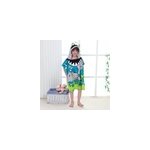 Serviette de plage  capuche en microfibres pour enfants, chle de poncho de piscine, dessin anim, style ...