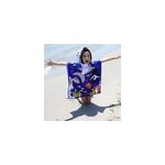 Serviette de plage  capuche en microfibres pour enfants, chle de poncho de piscine, dessin anim, style ...