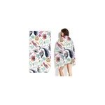 Serviette de plage grand format � s�chage rapide, imprim� boh�me, pour l'ext�rieur, 70 x 140 cm / style ...