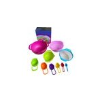 Set de 10 bols  mlanger multifonctions en plastique color pour la cuisine