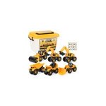 Set de jouets mobiles et dtachables avec bote de rangement pour vhicules de construction diy, vhicule ...