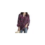 T - shirt bohème à manches longues avec cordon de serrage, col en v, imprimé floral, pour femmes, rose ... T - shirt bohème à manches longues avec cordon de serrage, col en v, imprimé floral, pour femmes, rose ...