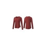 T - shirt de yoga  manches longues et schage rapide pour femmes, rouge / s