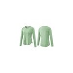 T - shirt de yoga  manches longues et schage rapide pour femmes, vert / s